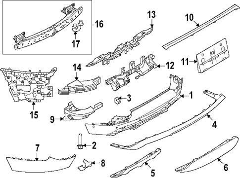 Bumper & Components - Rear for 2023 Land Rover Range Rover Sport #0