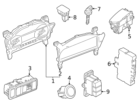 Headlamp Components for 2021 Lincoln Corsair #2