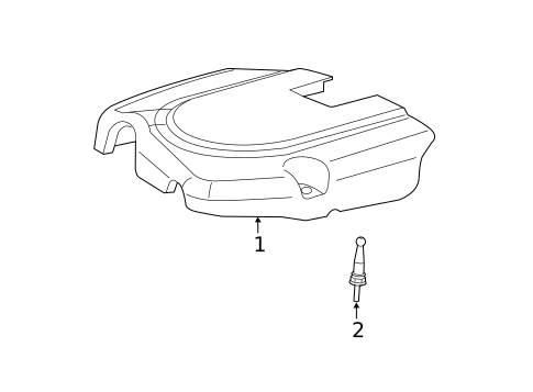 Engine Appearance Cover for 2017 Dodge Journey #0