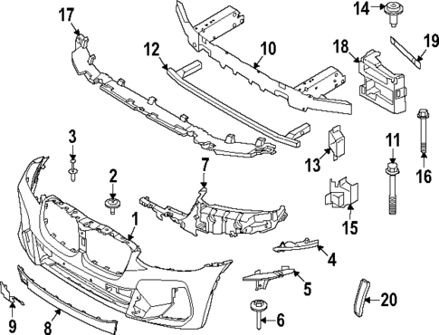 Bumper & Components - Front for 2022 BMW X3 #1