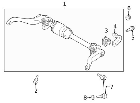 Stabilizer Bar & Components for 2019 Land Rover Range Rover #1