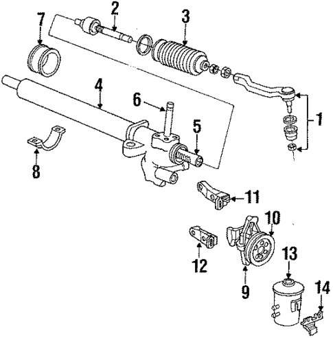 Steering Gear & Linkage for 1991 Acura Integra #0