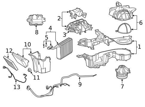 Condenser, Compressor & Lines for 2013 Dodge Charger #1