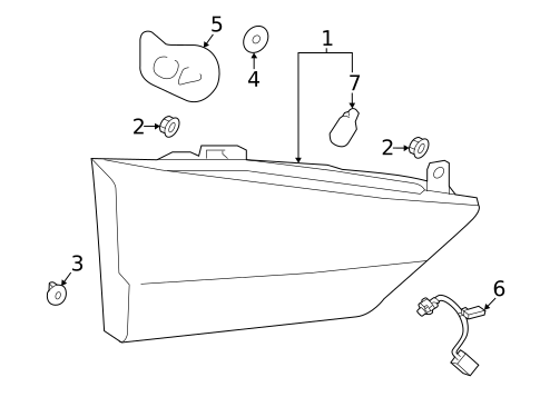 Bulbs - Chassis for 2016 Lexus RX450h #1