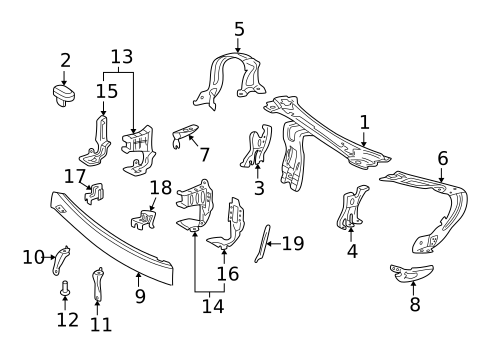 Bumper & Components - Front for 2005 Mercedes-Benz C320 #4
