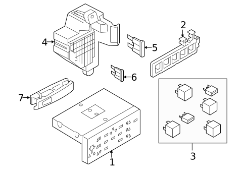 Fuse & Relay for 2006 Volkswagen Rabbit #1
