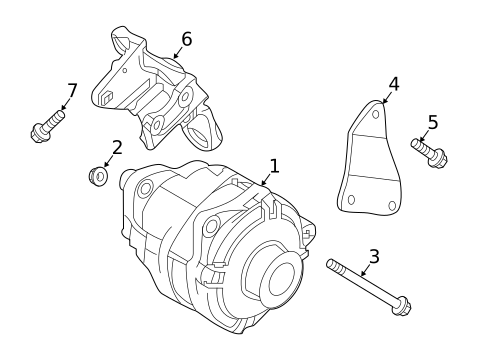 Alternator for 2019 Nissan NV2500 #0