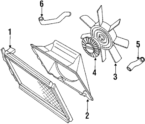 Radiator & Components for 1987 Mazda RX-7 #0