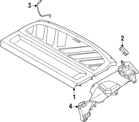 Interior Trim - Rear Body for 2025 Mini Countryman #1
