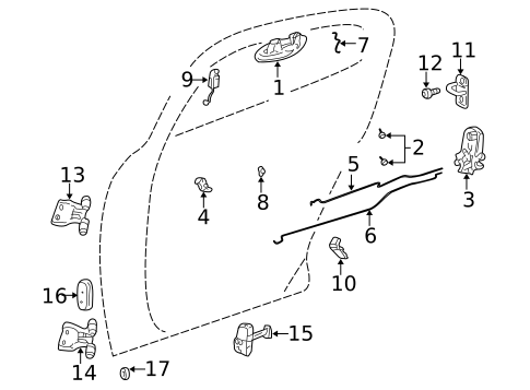Rear Door for 2006 Dodge Stratus #0
