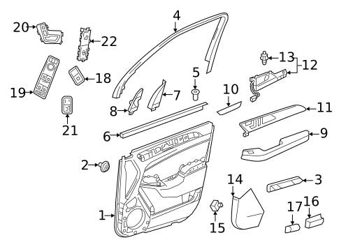 Liftgate for 2016 Mercedes-Benz GLE450 AMG #4