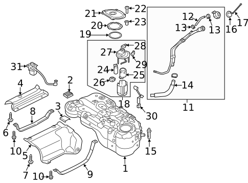Emission Components for 2020 Hyundai Tucson #1