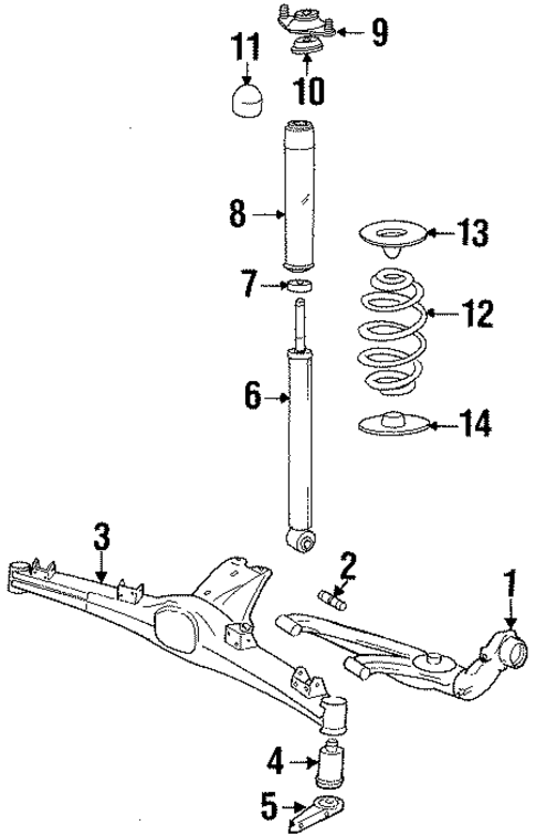 Rear Suspension for 1989 BMW 325is #0