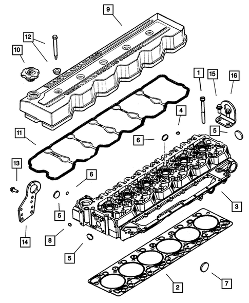 Cylinder Head for 2001 Dodge Ram 2500 #1