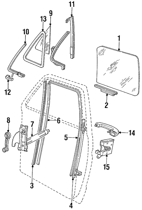 Front Door for 1986 Ford E-350 Econoline #0