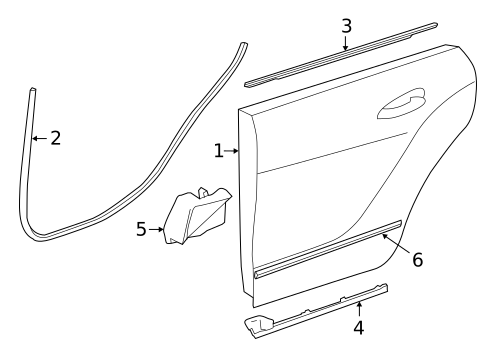 Door & Components for 2016 Mercedes-Benz CLS63 AMG S #1