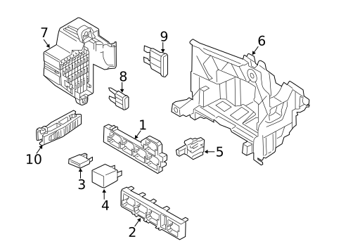 Fuse & Relay for 2014 Volkswagen CC #1