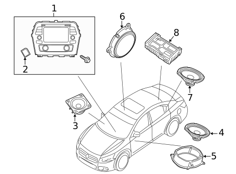 Antenna & Radio for 2021 Nissan Maxima #1