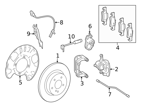 Brake Components for 2014 Mercedes-Benz ML63 AMG #2