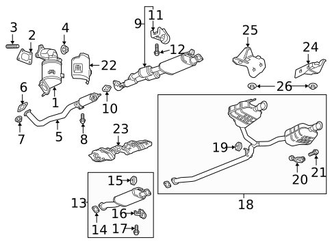 Exhaust Components for 2023 Buick Enclave #0