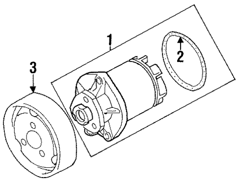 Water Pump for 1997 Volkswagen Golf #1