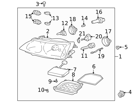 Combination Lamps for 2001 Lexus IS300 #0