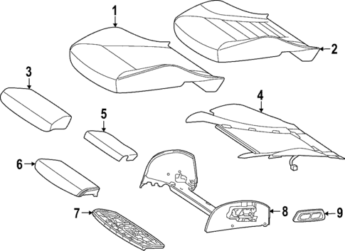Driver Seat Components for 2020 Mercedes-Benz GLC 43 AMG® #3