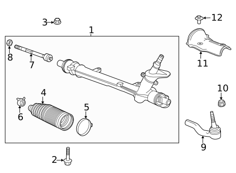 Steering Gear & Linkage for 2023 Chevrolet Trailblazer #0