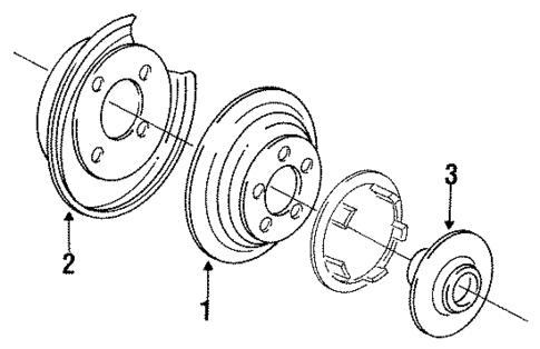 Rear Brakes for 1994 Subaru Legacy #0