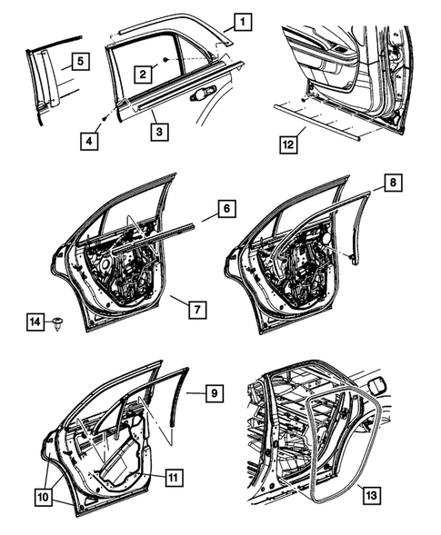 Weatherstrips and Seals for 2022 Chrysler 300 #0
