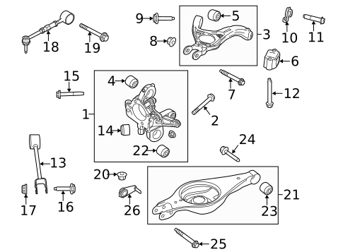 Rear Suspension for 2010 Ford Flex #1