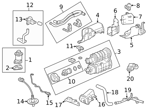 Emission Components for 2016 Honda CR-Z #0