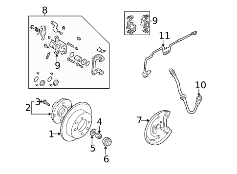Brake Components for 2003 Hyundai Elantra #2