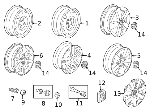Wheels & Trim for 2015 Volkswagen Jetta #0