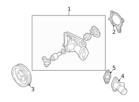 Water Pump for 2002 Kia Spectra #0