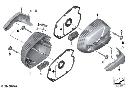 Cylinder Head with Cover for 2020 BMW-Motorrad R nineT #3