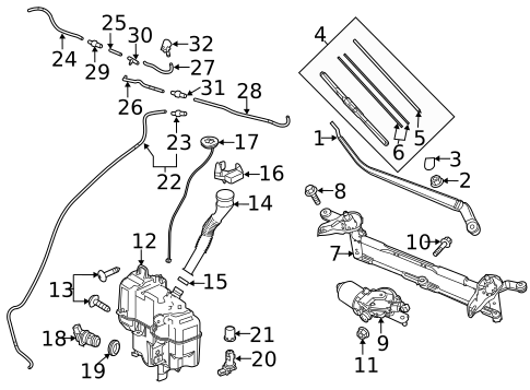Wiper & Washer Components for 2016 Mazda 6 #0