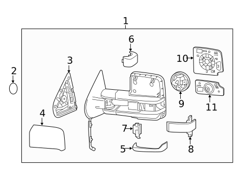 Outside Mirrors for 2016 Chevrolet Silverado 1500 #7