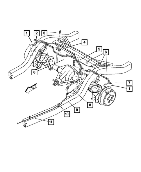 Brake Lines and Hoses for 2006 Jeep Wrangler #8