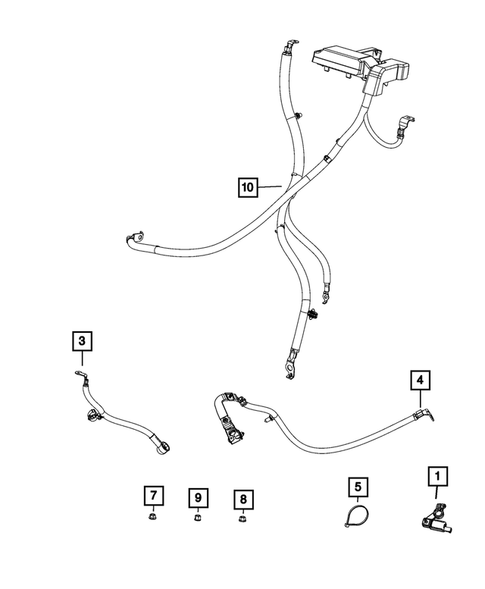 Battery, Battery Tray and Cables for 2020 Ram 3500 #0