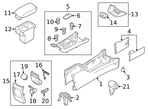 Center Console for 2014 Kia Sorento #0