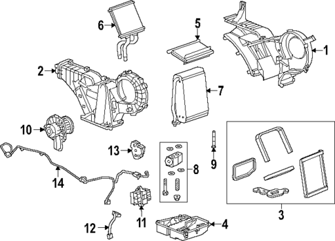 Blower Motor & Fan for 2018 GMC Yukon XL #1
