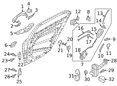Rear Door for 2017 Genesis G90 #1