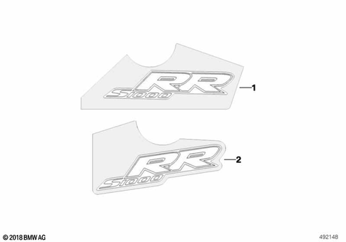 Stickers, Labels, Adhesive Film Strips for 2011 BMW-Motorrad S 1000 RR #4