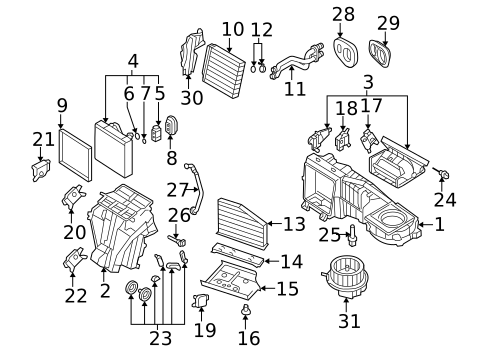 Evaporator & Heater Components for 2015 Volkswagen Golf #22