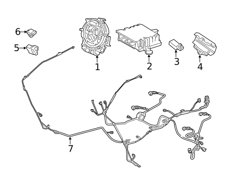 Air Bag Components for 2016 Acura RLX #1