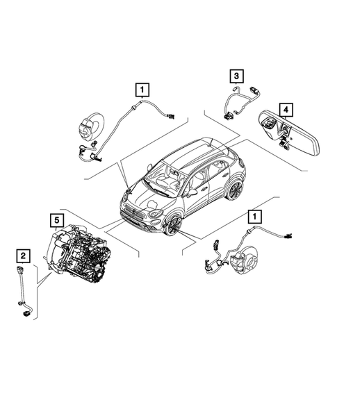 Wiring-Body and Accessories for 2019 Fiat 500X #3