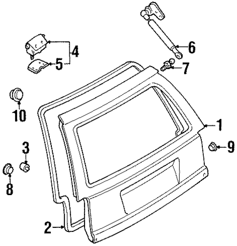 Trunk for 1998 Ford Escort #1