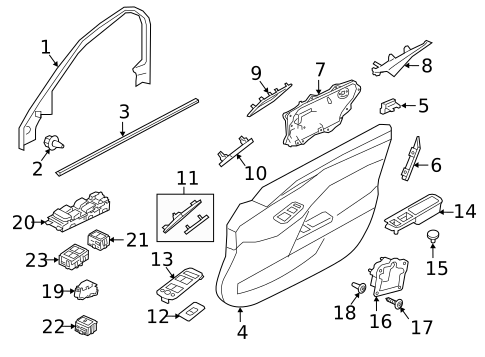 REAR DOOR for 2020 Jaguar XE #1