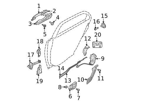 Front Door for 2007 Kia Spectra5 #2